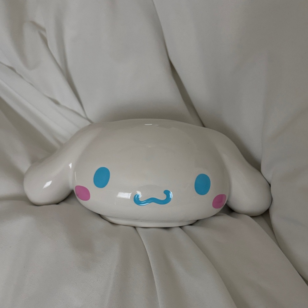 Sanrio Cinnamoroll White Figurine with Blue and Pink Accents